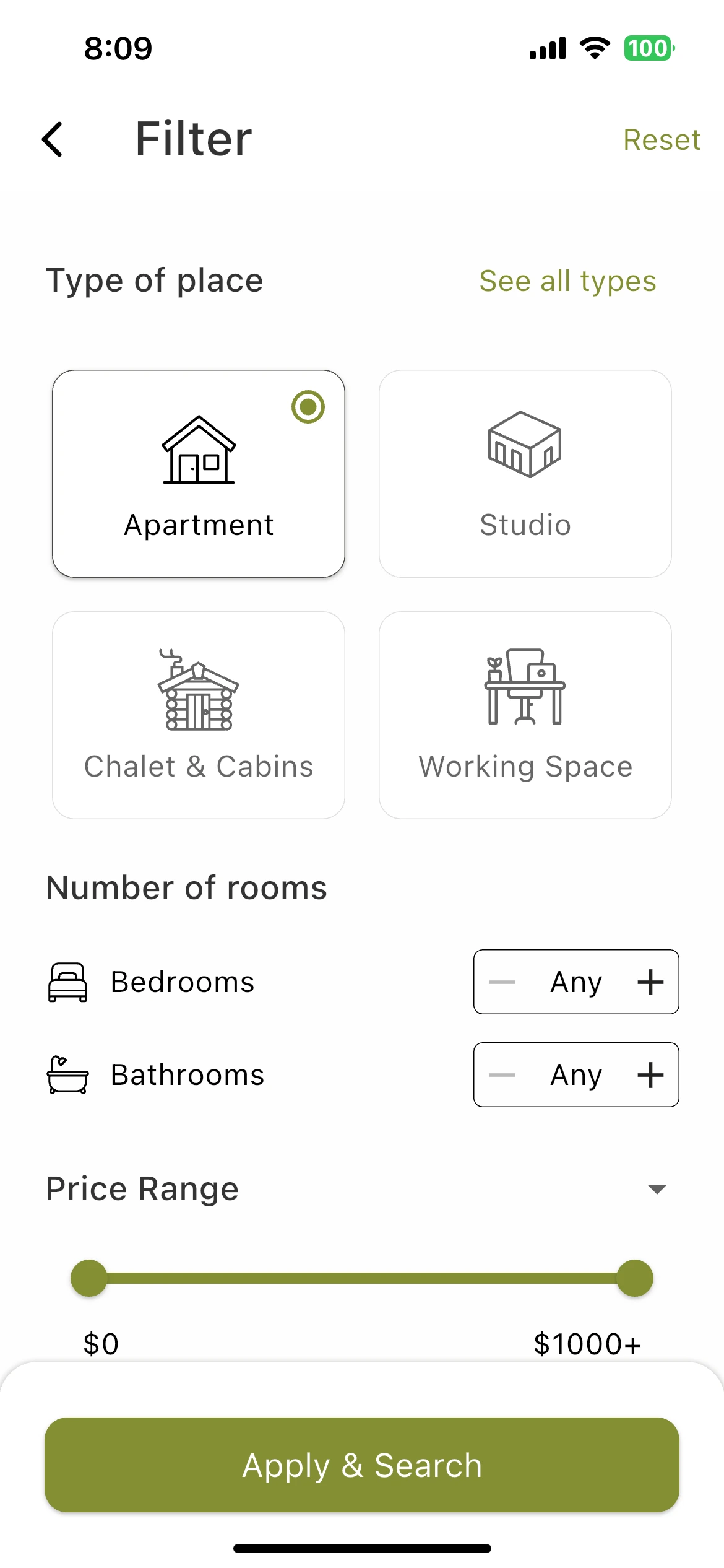 Z Rent Lebanon app smart filters and easy to find any property in lebanon